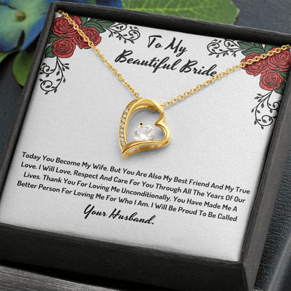 To My Beautiful Bride From Your Future Husband