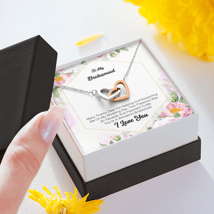 To My Bridesmaid - Many Thanks Dear