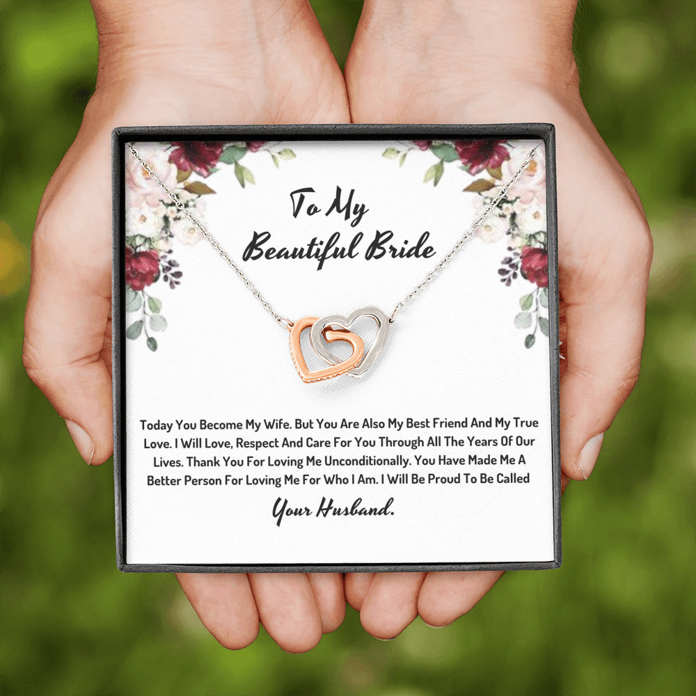 To My Beautiful Bride Knot Neklace- I Will Be Proud To Be Called Your Husband 1