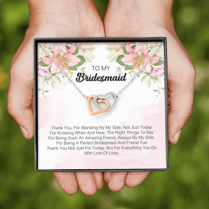 To My Bridesmaid - Thank You