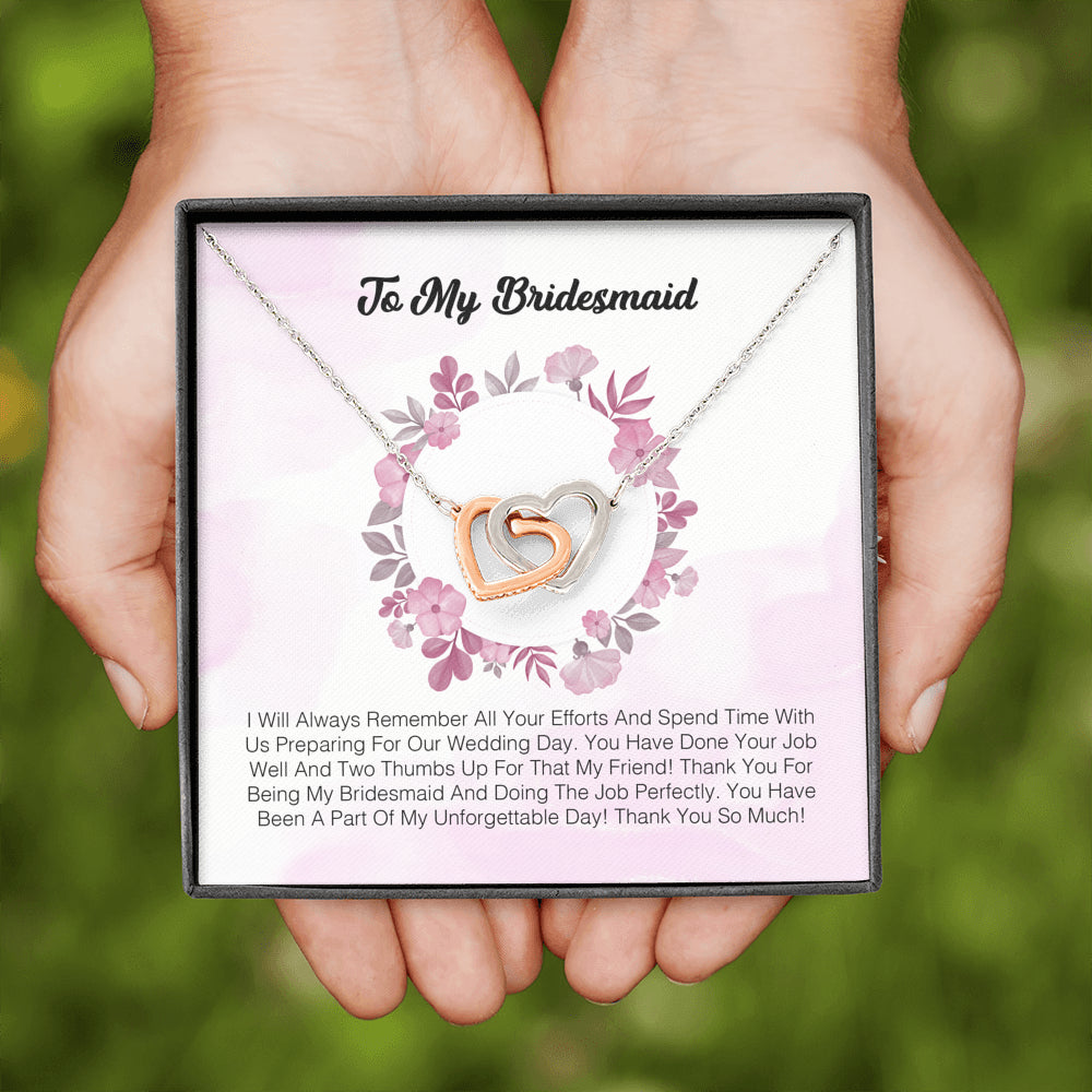 To My Bridesmaid - I Will  Always Remember All You Efforts