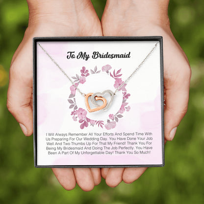 To My Bridesmaid - I Will  Always Remember All You Efforts