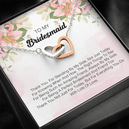 To My Bridesmaid - Thank You