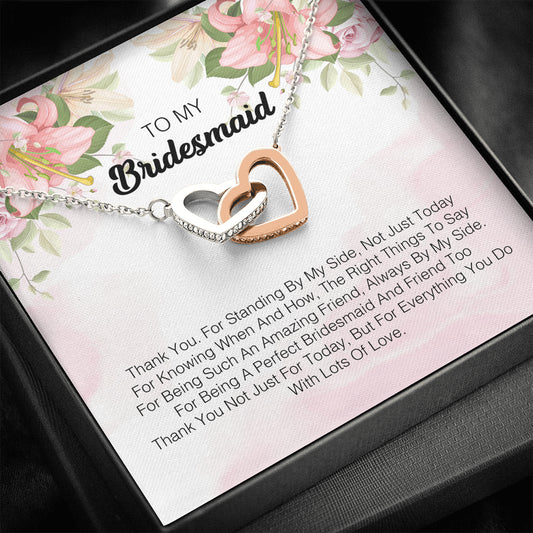 To My Bridesmaid - Thank You