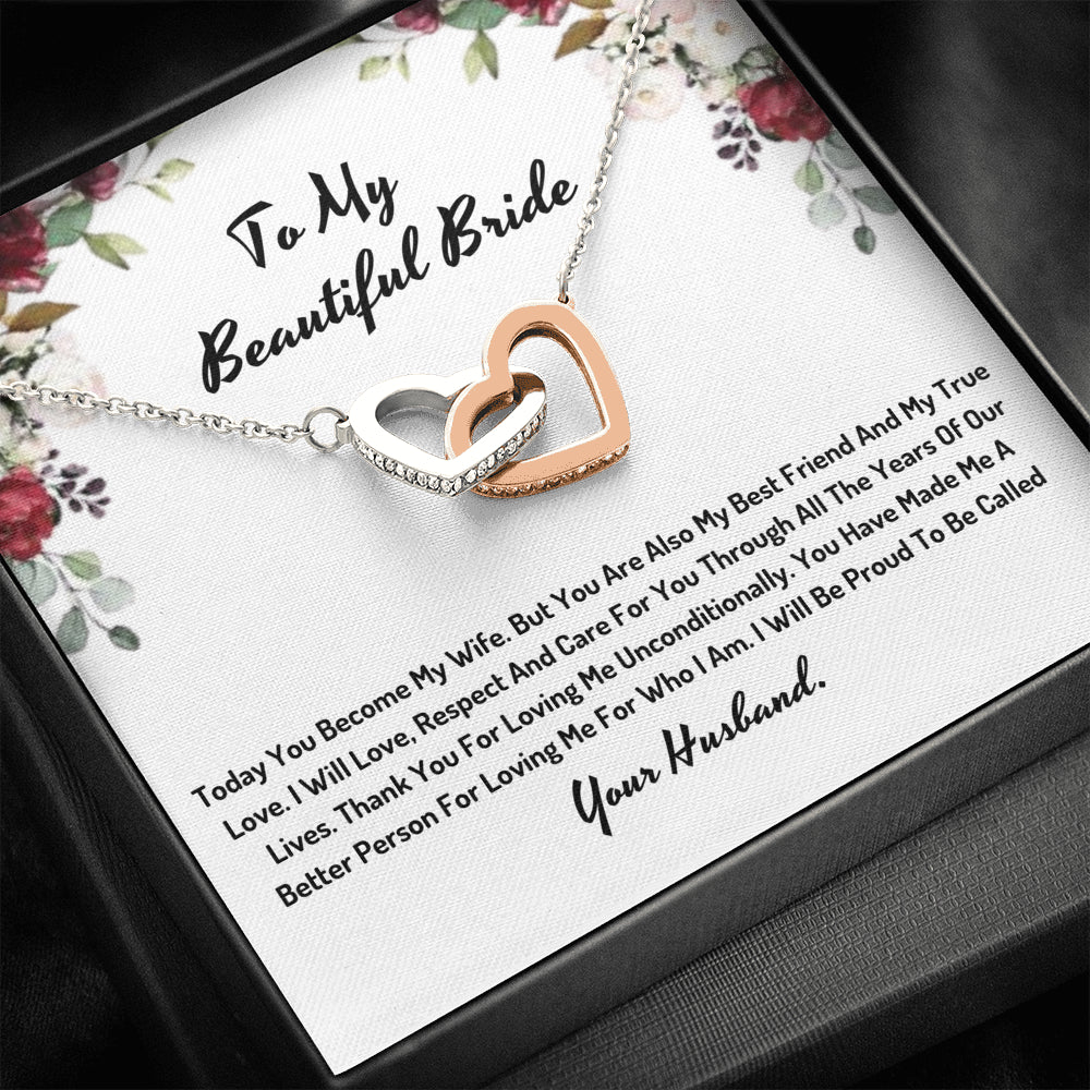 To My Beautiful Bride Knot Neklace- I Will Be Proud To Be Called Your Husband 1