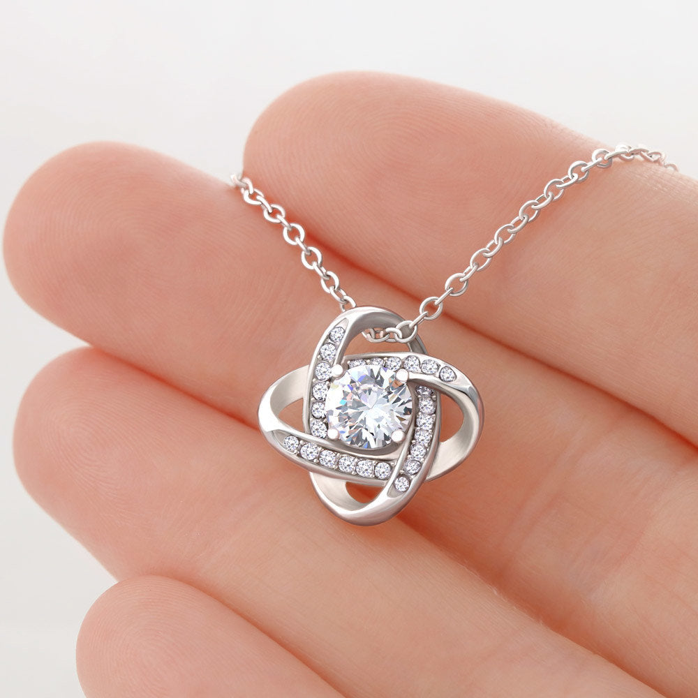 To My  Loving Wife Knot Necklace - Love Is Our Guide