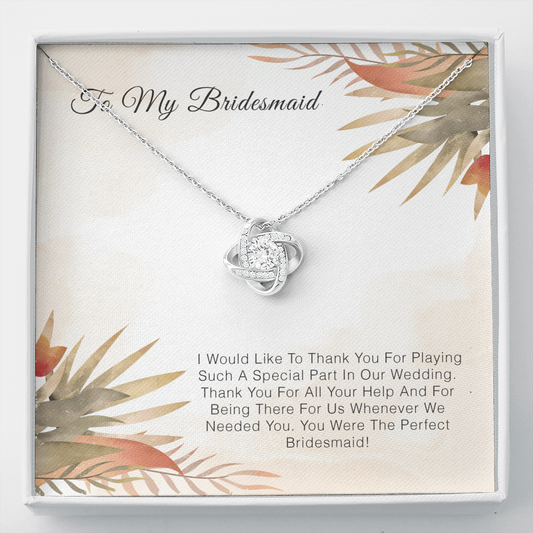 To My Bridesmaid - Thank you