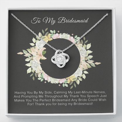 To My Bridesmaid - Thank You