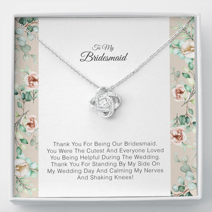 To My Bridesmaid - Thank You