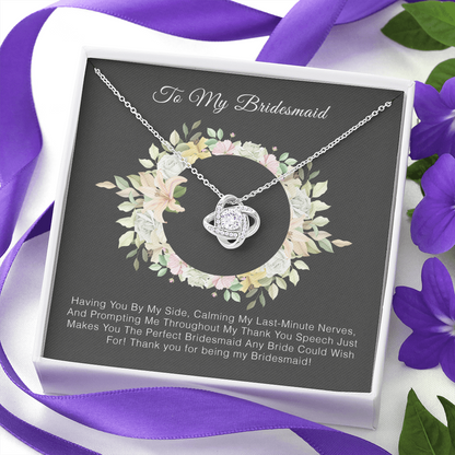 To My Bridesmaid - Thank You