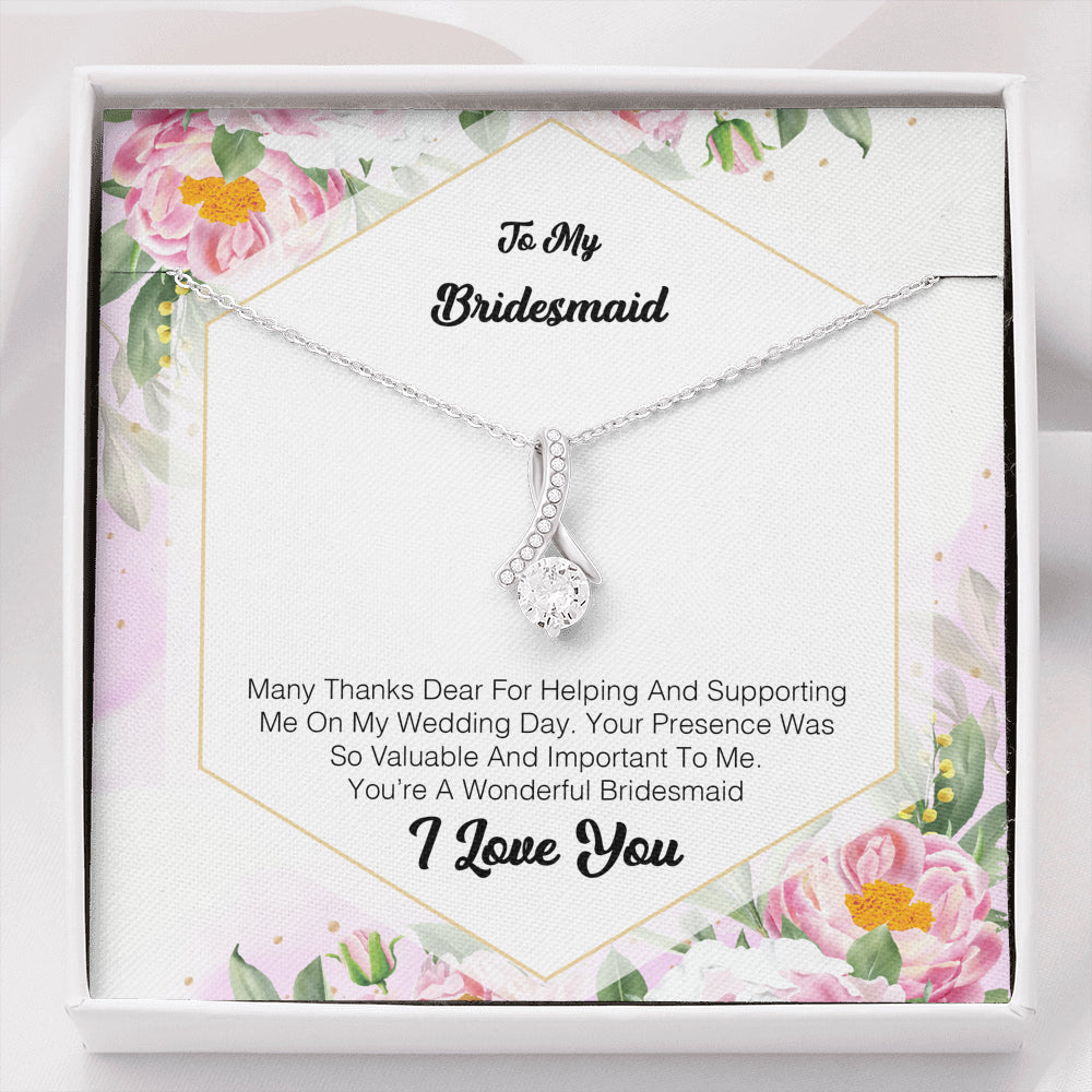 To My Bridesmaid - Many Thanks Dear