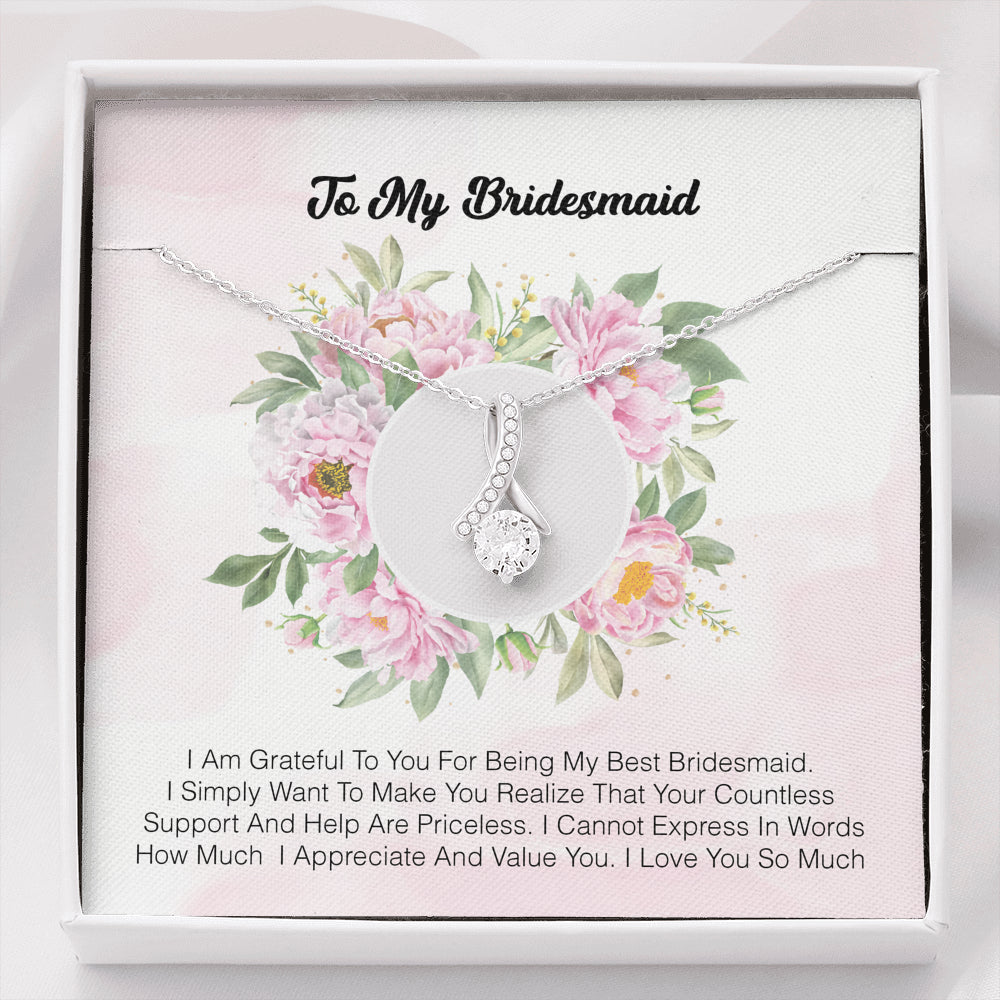 To My Bridesmaid - I Am Grateful To You