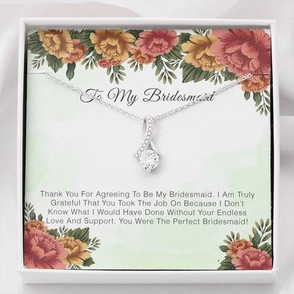 To My Bridesmaid - Thank you