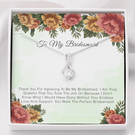 To My Bridesmaid - Thank you