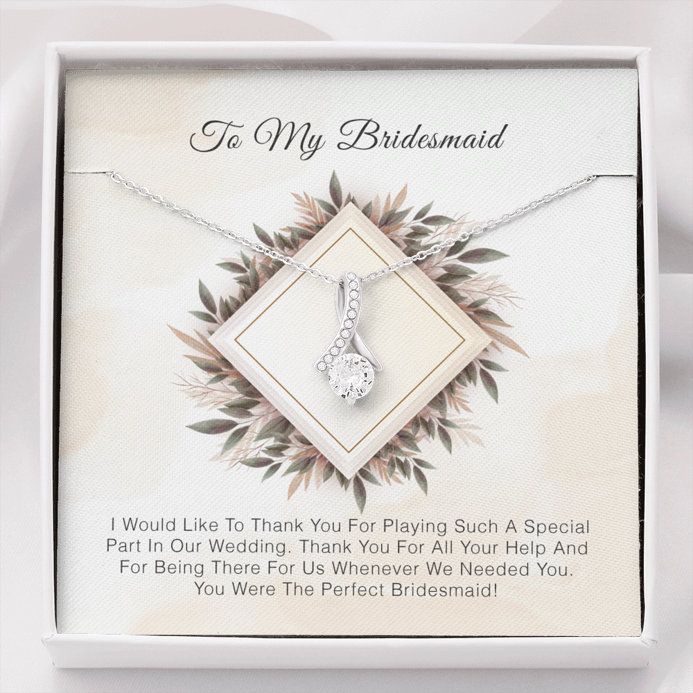 To My Bridesmaid - Thank you