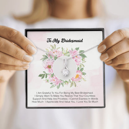 To My Bridesmaid - I Am Grateful To You