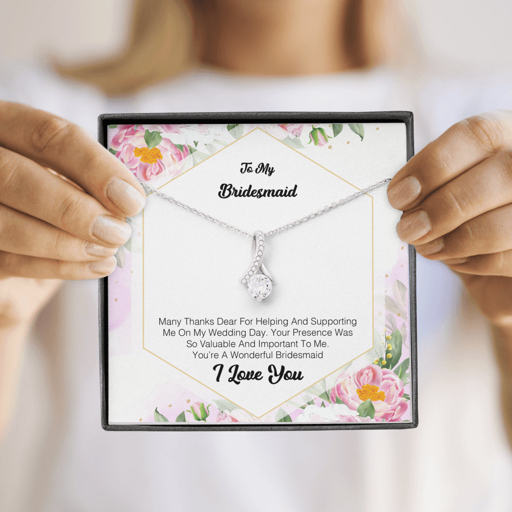 To My Bridesmaid - Many Thanks Dear