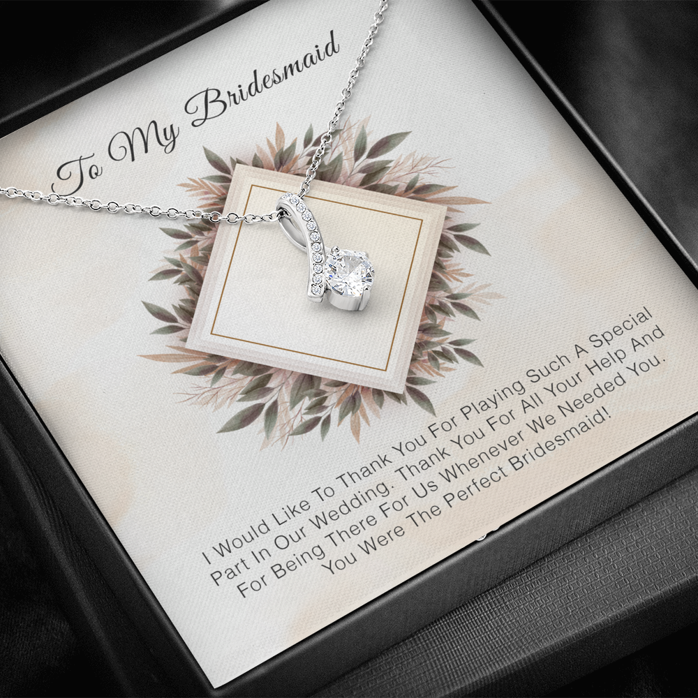 To My Bridesmaid - Thank you