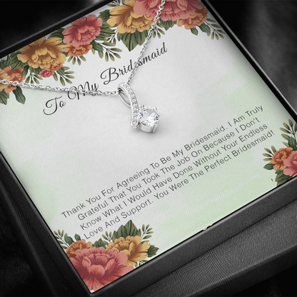 To My Bridesmaid - Thank you