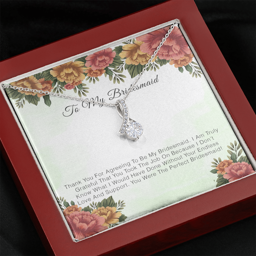 To My Bridesmaid - Thank you