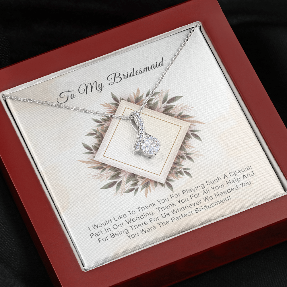 To My Bridesmaid - Thank you