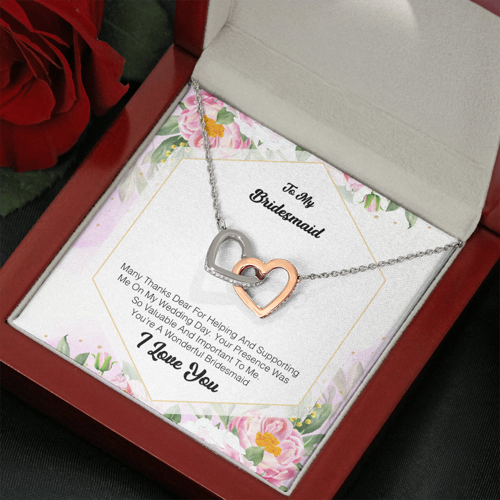 To My Bridesmaid - Many Thanks Dear