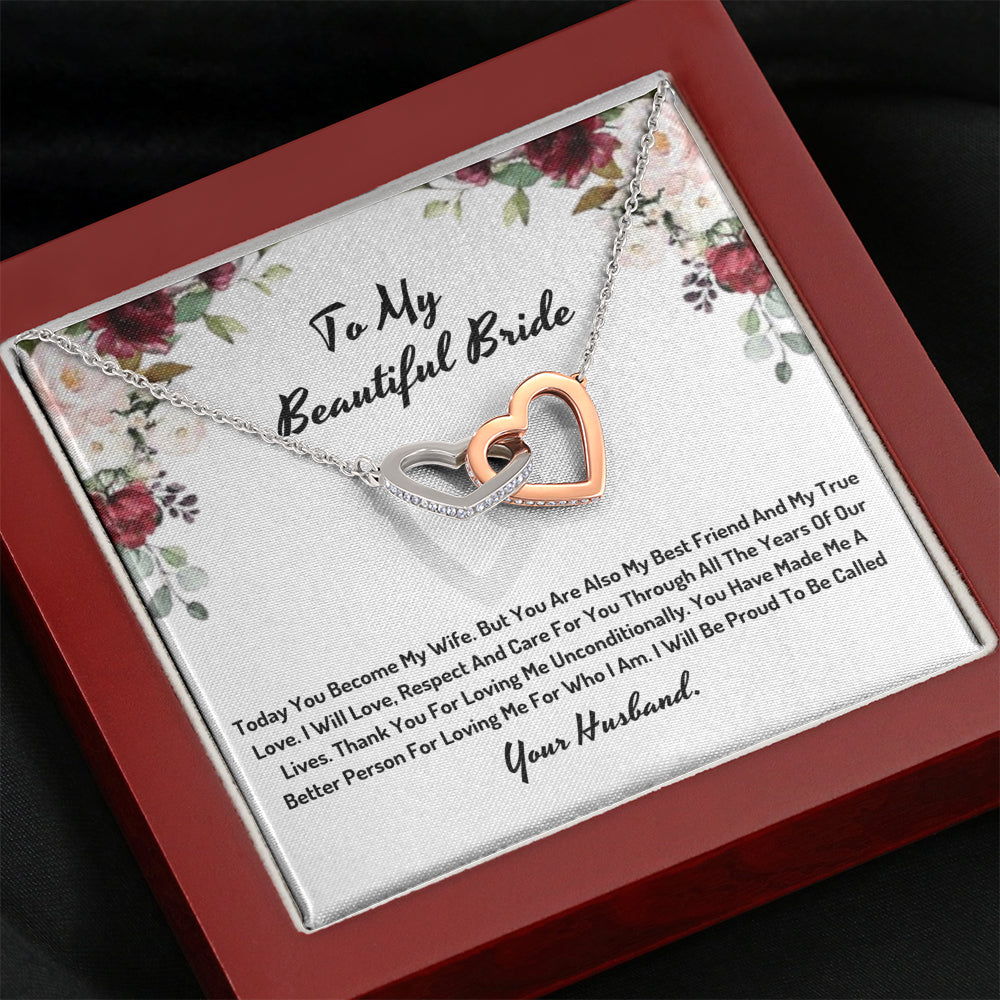 To My Beautiful Bride Knot Neklace- I Will Be Proud To Be Called Your Husband 1