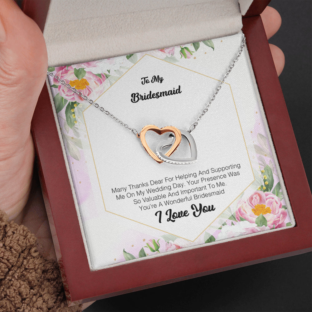 To My Bridesmaid - Many Thanks Dear