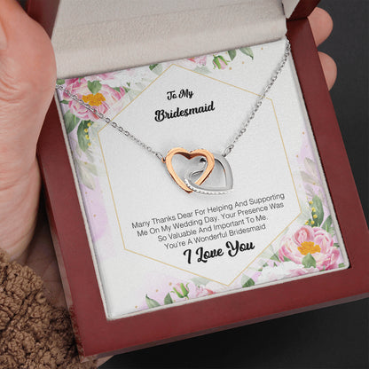 To My Bridesmaid - Many Thanks Dear