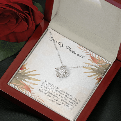 To My Bridesmaid - Thank you