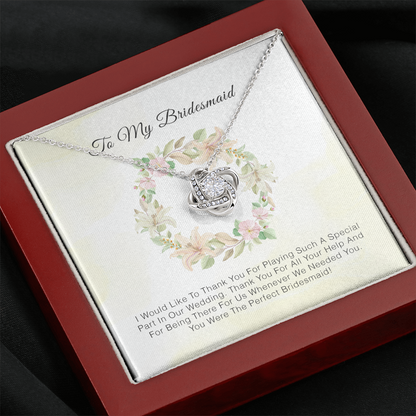 To My Bridesmaid - Thank You