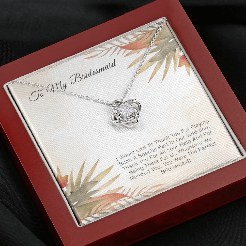 To My Bridesmaid - Thank you